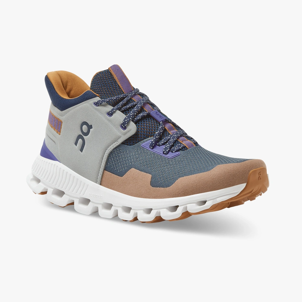 ¡Corre hacia la aventura con las ON Cloud Hi Edge! Sand/Brown: ¡la fusión suiza que tus pies anhelan! Venta.